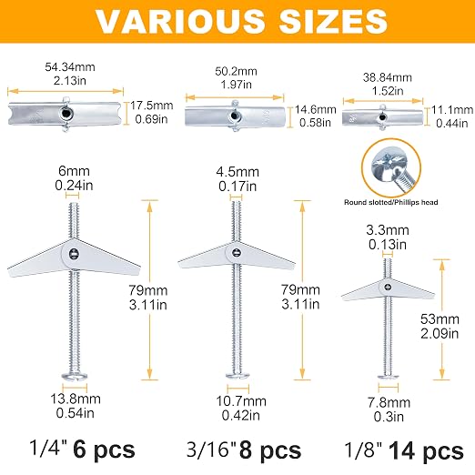 Heavy Duty Hollow Drywall Anchors - Image 7