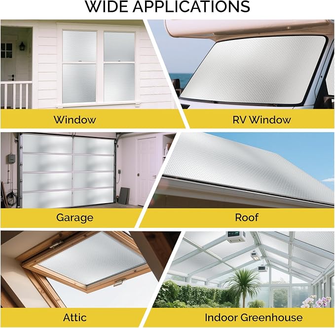 fowong Reflective Insulation Roll, Window Insulation Kit - Image 9