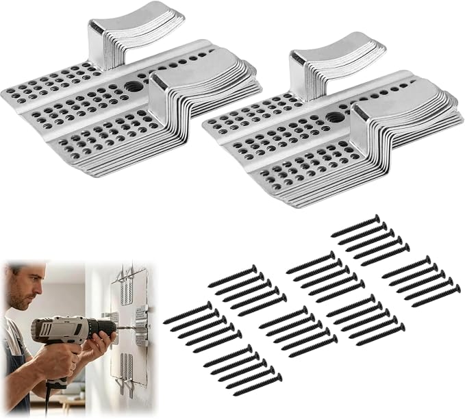 10 Pack Drywall Repair Clips Kit, 1/2 inch Drywall Fastener Clip by Unknown