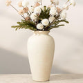 11.02 Inch Tall Vintage Ceramic Flower Vase, Rustic Farmhouse Vase by BLLOOO