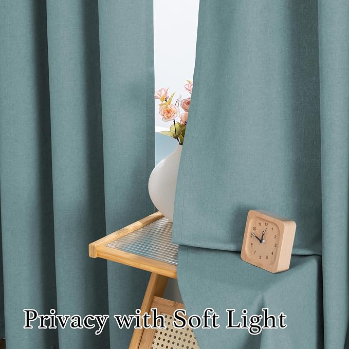 H.VERSAILTEX Room Darkening Farmhouse Curtains 96 inches Long 2 Panel Set - Image 6
