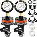 2 Pack 98209800 High Flow Manual Air Relief Valve w/Pressure Gauge Replacement by Sixcow