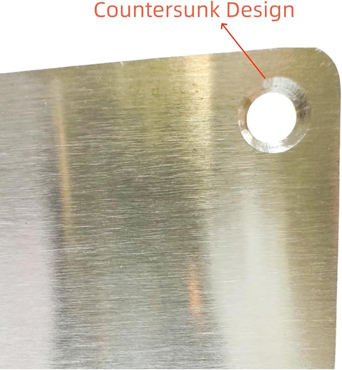 MP9492 1-3/4" Door Reinforcement Plate, Stainless Steel, 2 Pack | Designed - Image 3