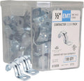 Halex 1/2 in. EMT Conduit Strap Clamp, One Hole, Galvanized Steel, Electrical by Halex