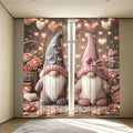 Knit Gnomes Valentine Hearts Window Curtains 2 Panels Set, 52 X 84 Inch by Unknown