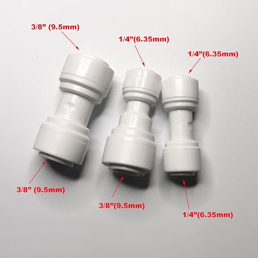 Malida 1/4" OD to 1/4" OD push fit straight union quick connector - Image 4