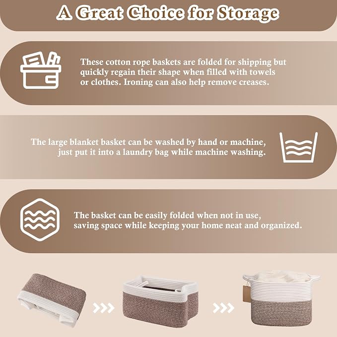 Goodpick Woven Rope Storage Basket - Image 7