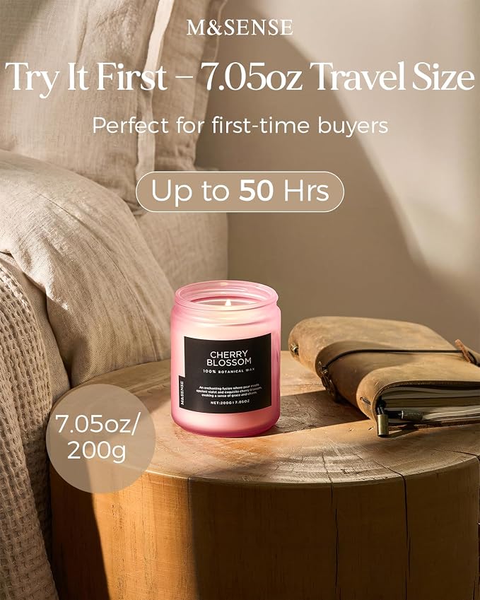 M&SENSE Cherry Blossom Scented Candles - Image 3