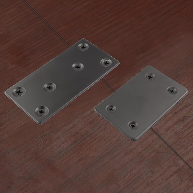 Bonsicoky 8 Pcs Flat Straight Brace Brackets, 3.15"x1.5" + 2.4"x1.5" | Fixing - Image 4