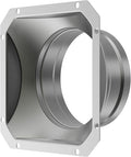 Hon&Guan 4 Inch Duct Connector, Metal Straight Pipe Flange by HonGuan