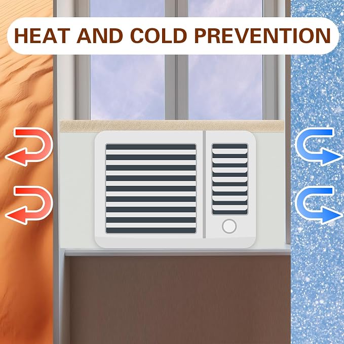 Pangda 4 Pcs Window Ac Insulated Foam Panels - Image 5