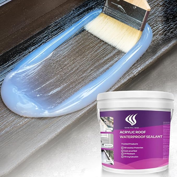 Waterproof Sealant, 1 gallon, transparent, basement wall, bathroom by SHENGWEI