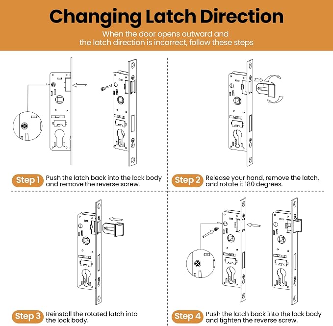 Storm Door Mortise Lock Body, Mortise Lock Replacement Parts | - Image 5