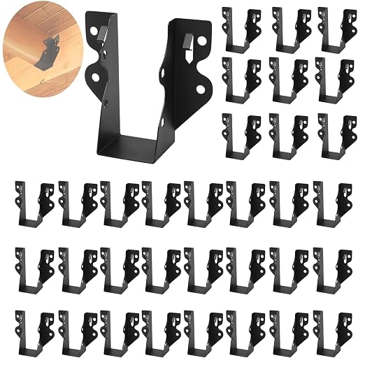 36 Pcs 2"x 4" Joist Hanger|Q235B Carbon Steel | Face Mount Joist by ICokin