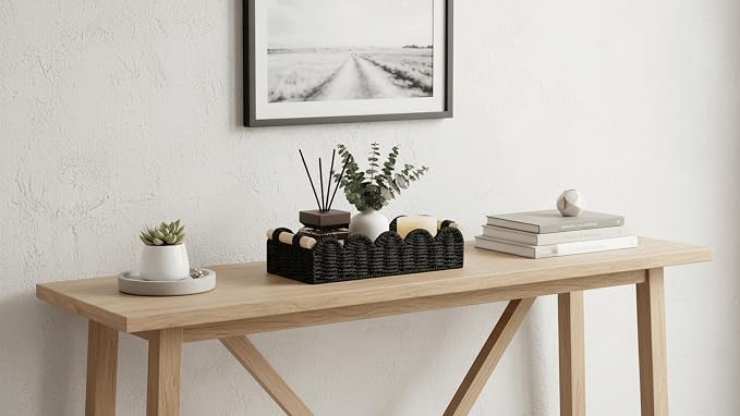 CubesLand Toilet Paper Storage Basket Organizer, Small Wicker Decor Basket | - Image 4
