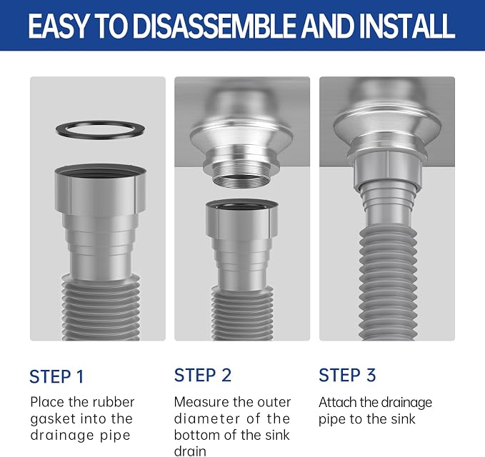 Double Sink Drain Pipe Kit - Image 8