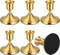 6PCS Brass Black Taper Candle Holders, Vintage Candlestick Holders | Small by Ovveroche