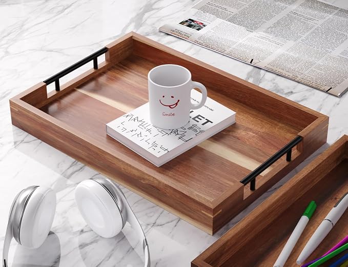 Fibogollo Acacia Wood Serving Tray - Image 4