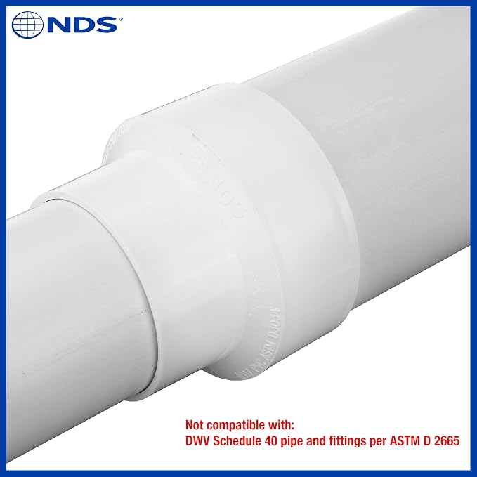 NDS 4P07 PVC S&D Increaser/Reducer Coupling, 3-Inch X 4-Inch, - Image 8