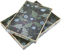 2 Pcs Serving Trays with Handle Plastic Tray by Acellegic