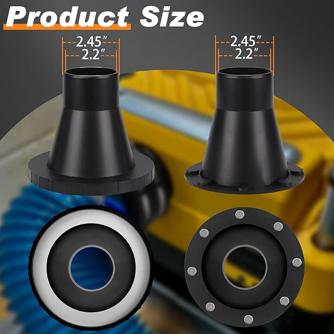 4" to 2.5" Magnetic Dust Collection Fittings - Image 2