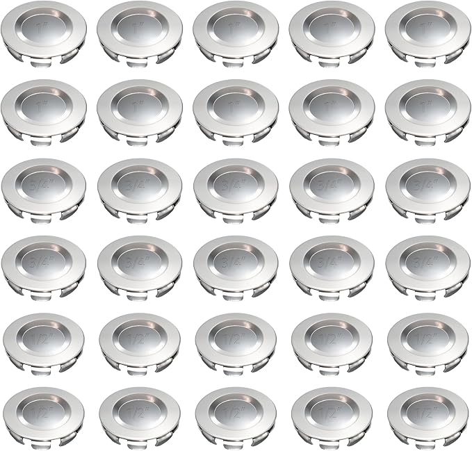 30 Pack Knockout Seals, Galvanized Steel Electrical Box Plugs, Zinc-Plated Rust by Wocloer