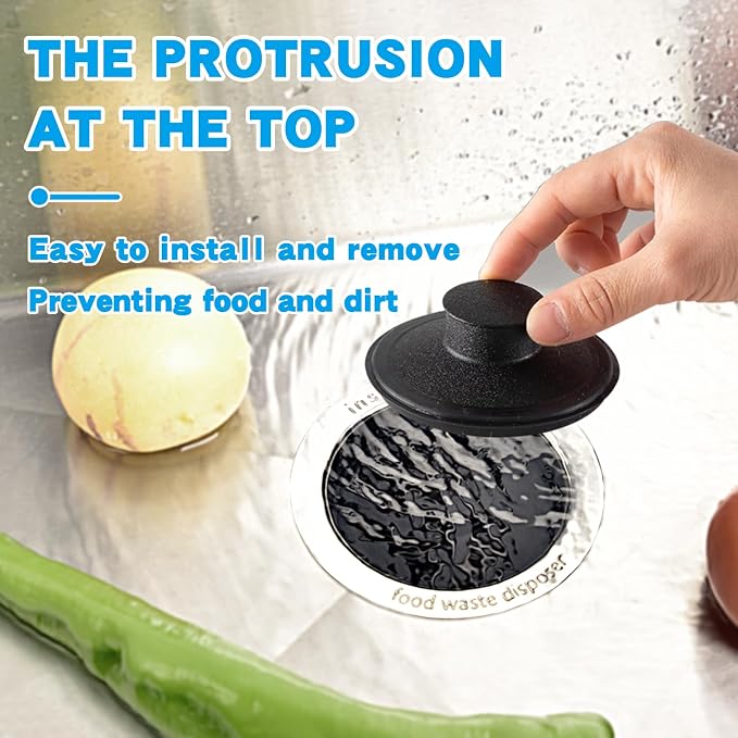 RQYEKDO 3‑1/2" Kitchen Sink Stopper Universal Drain Plug 2 Pack - Image 5