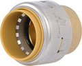 SharkBite Max 1 Inch Push Cap, Push to Connect Brass Plumbing Fitting, PEX Pipe by SharkBite
