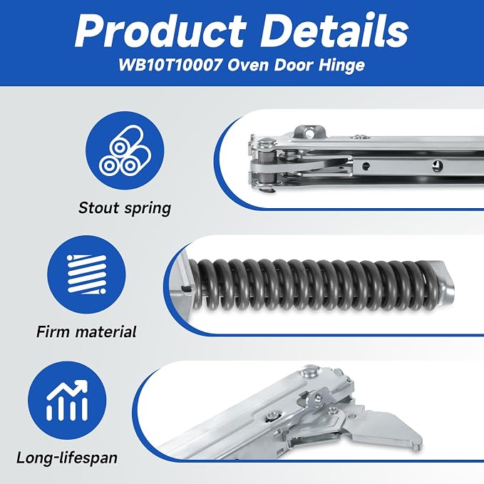 WB10T10007 Oven Door Hinge Compatible - Image 2