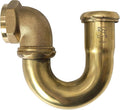 Westbrass A402LA-RAW 1-1/2" Brass LA Code P-Trap, Unfinished by Westbrass