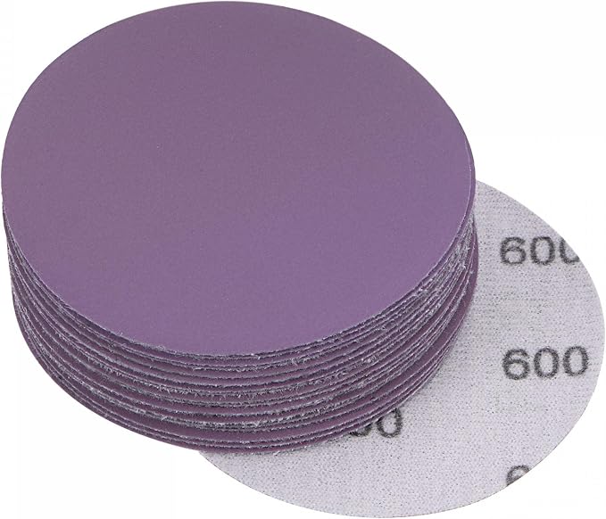 uxcell 20Pcs 3-Inch Purple Sanding Discs 600 Grits Hook and Loop Professional by uxcell