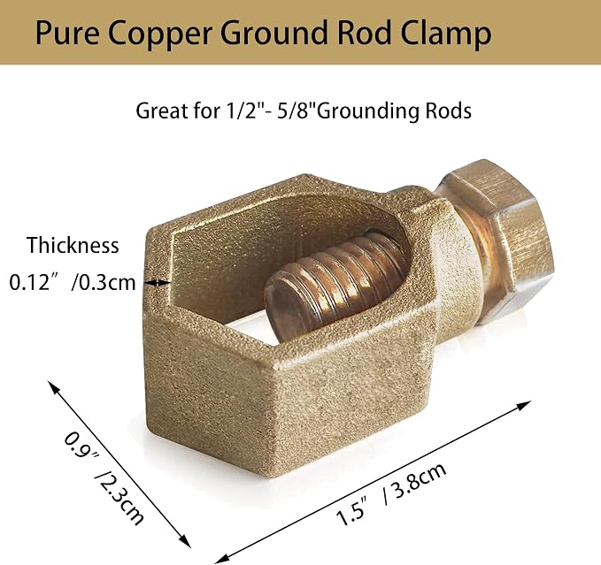 Copper Ground Rod Clamp - Image 2