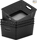 Eslite Plastic Storage Baskets for Organizing by Eslite