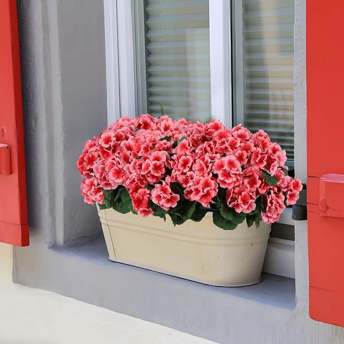 Hananona 12 Pcs Artificial Geranium Flowers - Image 5