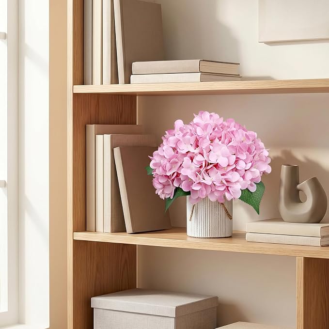 Blush Pink Flower Table Centerpieces, Hydrangeas | Floral Arrangement - Image 5