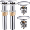 REGALMIX Pop Up Drain Without Overflow, Bathroom Sink Stopper by REGALMIX