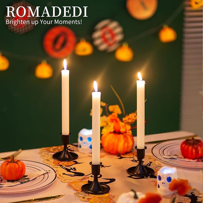 Black Candlestick Candle Holders - Image 2