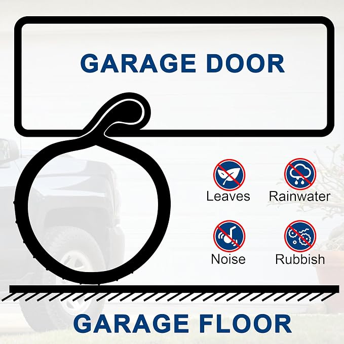 20 FT Garage Door Bottom Seal Rubber 0.19" P Bulb Bottom Garage Weather - Image 4