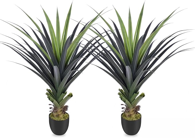 4ft Artificial Spiked Agave Plant, 48inch Faux Agave Plants Indoor Realistic by Keeplush
