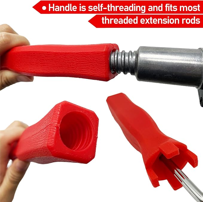 12 Inch Screed Spiked Roller, Thread in Handle | Latex Floor Self Leveling - Image 3
