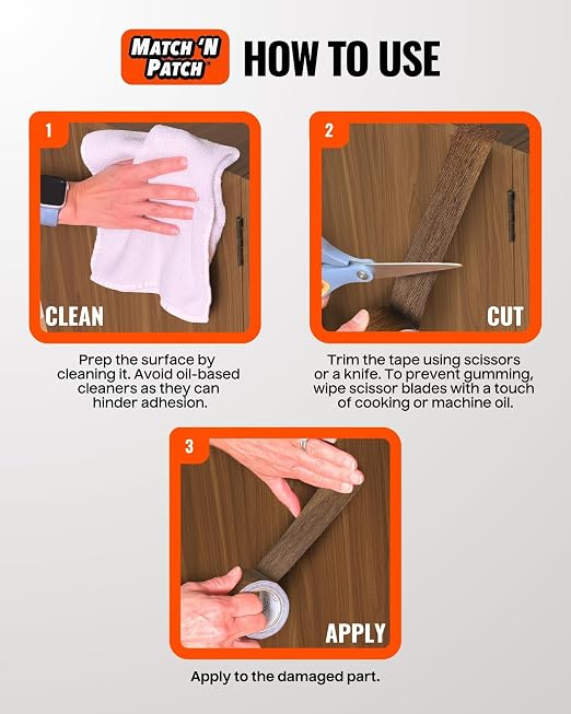 MATCH 'N PATCH Project+ Wood Grain Repair Tape - Image 5