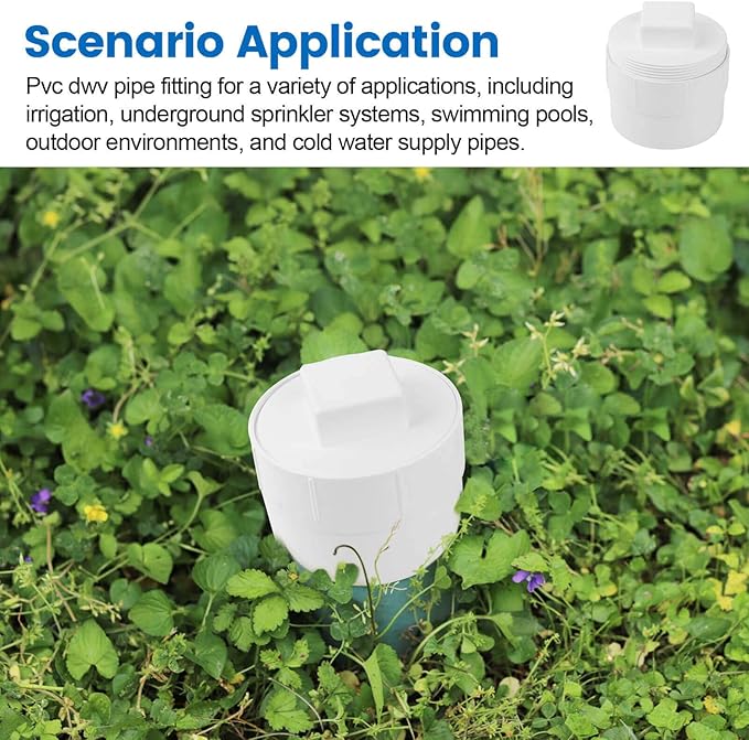 4" PVC Sewer Cleanout Adapter - Image 4