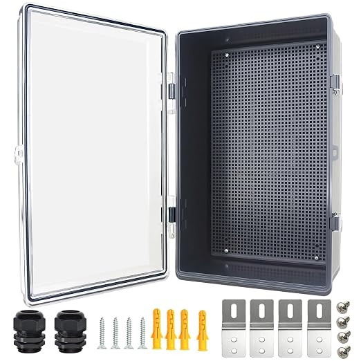 Electrical Junction Box, IP67 Waterproof Outdoor Box ABS Plastic Enclosure by Qukipet