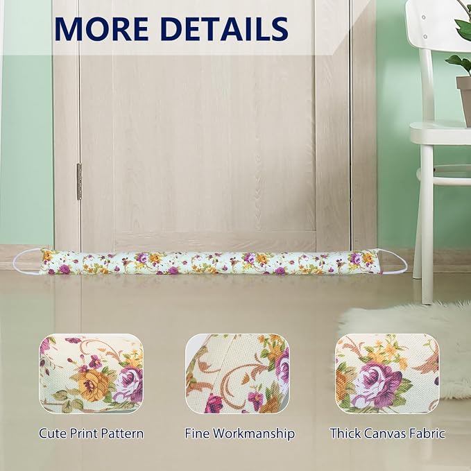 2 Pack 32 Inch 2.8 Inch Wide Slim Under Door Blocker Door Draft Stopper - Image 5