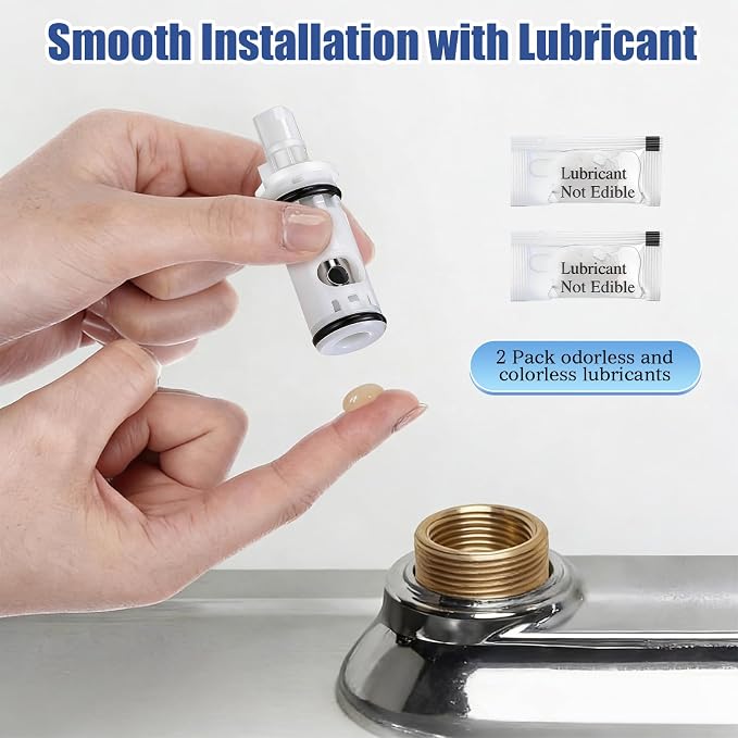 Enhon 2 Faucet Cartridges, Removal Tool, Compatible - Image 5