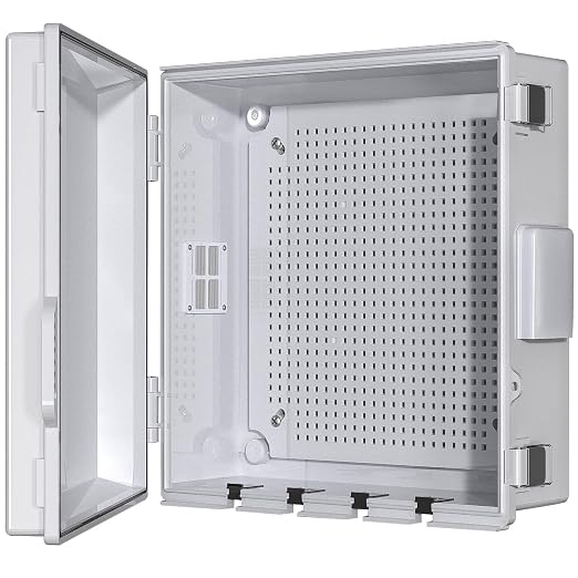 Electrical Junction Box, Ventilated Design, Cable Grommets, Indoor/Outdoor Use by ANIMACYN