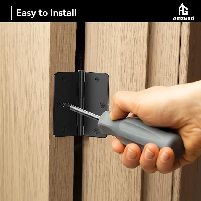 Door Hinges Matte Black - Image 7