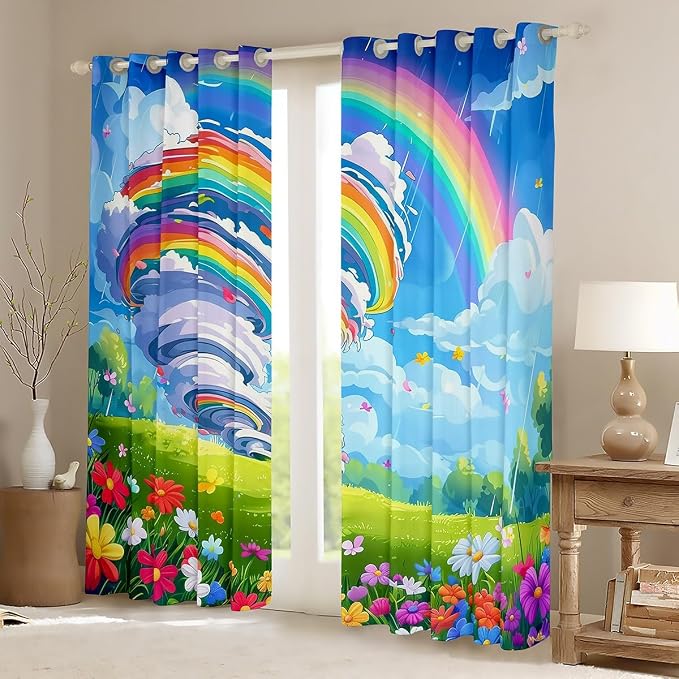 jejeloiu 3D Tornado Blackout Shades Window Treatments Natural Disaster Window - Image 2
