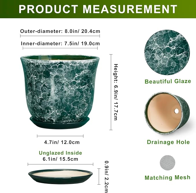 8 Inch Plant Pot - Image 2