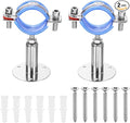 HARFINGTON 2 Set Wall Mount Ceiling Mount Pipe Supports 304 Stainless Steel by HARFINGTON